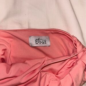 Oh Polly Pink Ruched Bodycon Dress